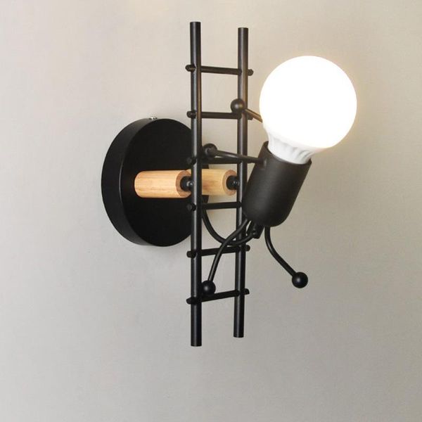 creative small man iron wall lamp nordic light art decor simple cartoon robot sconce lamps for bedroom
creative small man iron wall lamp nordic light art decor simple cartoon robot sconce lamps for bedroom