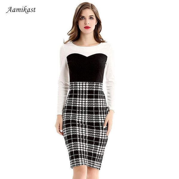 women dresses fashion o-neck long sleeve patchwork vintage party business pencil bodycon s xl xxl xxxl casual, Black;gray
women dresses fashion o-neck long sleeve patchwork vintage party business pencil bodycon s xl xxl xxxl casual, Black;gray