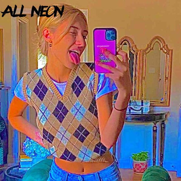 women's vests allneon y2k aesthetics argyle plaid sweater vest vintage sleeveless knitted tank autumn preppy style pullovers 90s schoo, Black;white
women's vests allneon y2k aesthetics argyle plaid sweater vest vintage sleeveless knitted tank autumn preppy style pullovers 90s schoo, Black;white