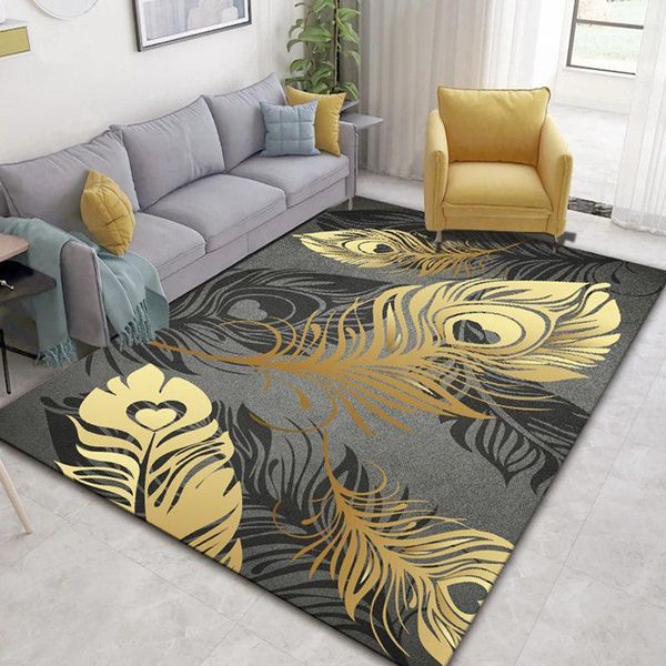 carpets modern light luxury gold feather carpet living room table rug nordic kids bedroom large rugs sofa parlor hallway home floor mat
carpets modern light luxury gold feather carpet living room table rug nordic kids bedroom large rugs sofa parlor hallway home floor mat