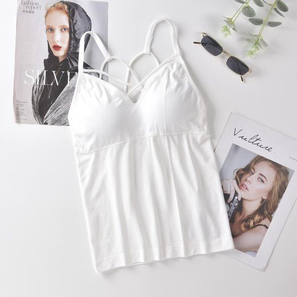 camisoles & tanks underwear with removable padded lingerie summer camisole femme fashion women tank seamless crop female, Black;white
camisoles & tanks underwear with removable padded lingerie summer camisole femme fashion women tank seamless crop female, Black;white