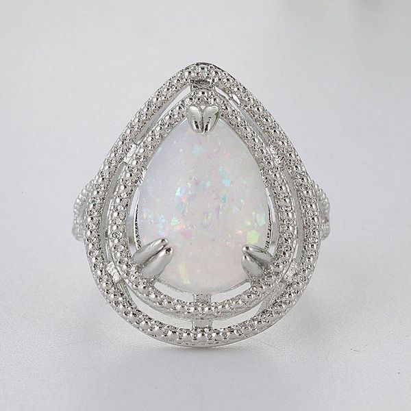 wedding rings fashion women love opal heart ring classic lady silver color engagement couple jewelry accessories, Slivery;golden
wedding rings fashion women love opal heart ring classic lady silver color engagement couple jewelry accessories, Slivery;golden