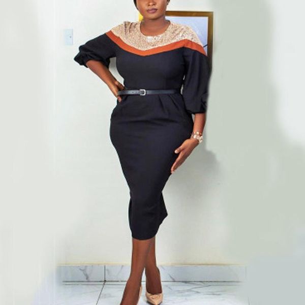 african office dresses for laides 2021 formal classy sequned patchwork bodycon elegant work busienss clothes mid casual, Black;gray
african office dresses for laides 2021 formal classy sequned patchwork bodycon elegant work busienss clothes mid casual, Black;gray