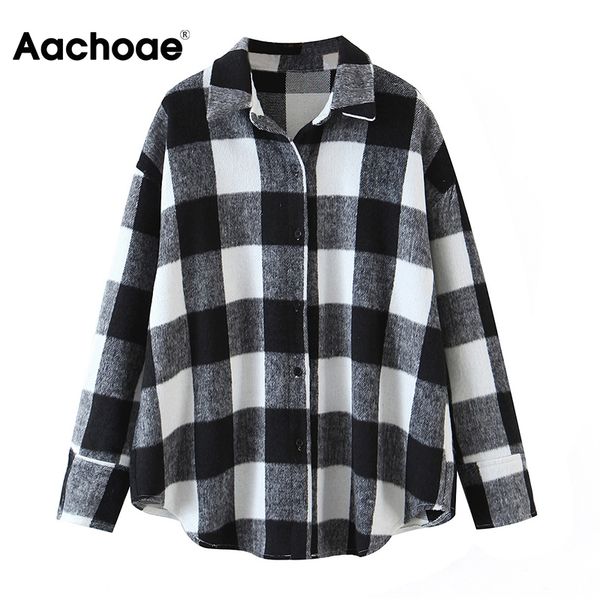 loose plaid tweed shirt jaet women batwing long sleeve vintage coat female turn down collar casual outerwear, Black;white
loose plaid tweed shirt jaet women batwing long sleeve vintage coat female turn down collar casual outerwear, Black;white