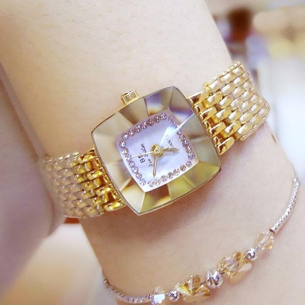 wristwatches watch women stainless steel diamond ladies wrist watches with gold square golden for 2021, Slivery;brown
wristwatches watch women stainless steel diamond ladies wrist watches with gold square golden for 2021, Slivery;brown