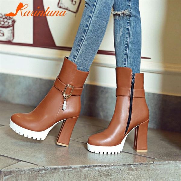 boots fashion brand design autumn winter woman shoes leisure zip mid-calf thick high heels platform solid round toe, Black
boots fashion brand design autumn winter woman shoes leisure zip mid-calf thick high heels platform solid round toe, Black