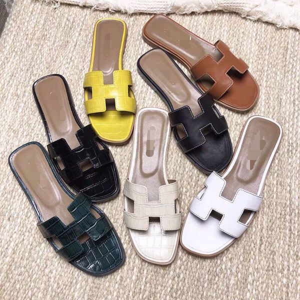 h h slippers women 2021 crocodile pattern leather slipper net infrared wear flat bottom cool summer flip flop zlh, Black
h h slippers women 2021 crocodile pattern leather slipper net infrared wear flat bottom cool summer flip flop zlh, Black