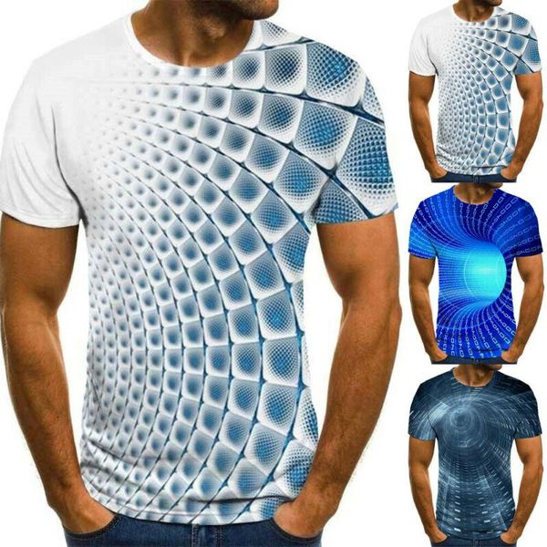 men geometric 3d digital printing fashion short sleeve summer t-shirt casual men's t-shirts, White;black
men geometric 3d digital printing fashion short sleeve summer t-shirt casual men's t-shirts, White;black