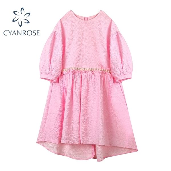korean solid loose dress short sleeve high waist sweet candy color dresses female single breasted preppy style ins vestidos 210515, Black;gray
korean solid loose dress short sleeve high waist sweet candy color dresses female single breasted preppy style ins vestidos 210515, Black;gray