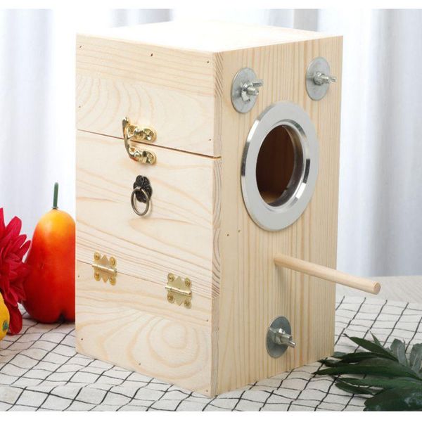 bird parrot breeding wooden square box household supplies simple cage hatching with window cages
bird parrot breeding wooden square box household supplies simple cage hatching with window cages