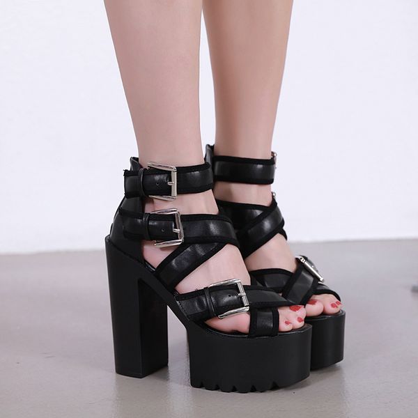 sandalias 14cm mujer, novedad verano, sexys plataforma de tacn alto para discoteca, gladiador,, Black
sandalias 14cm mujer, novedad verano, sexys plataforma de tacn alto para discoteca, gladiador,, Black