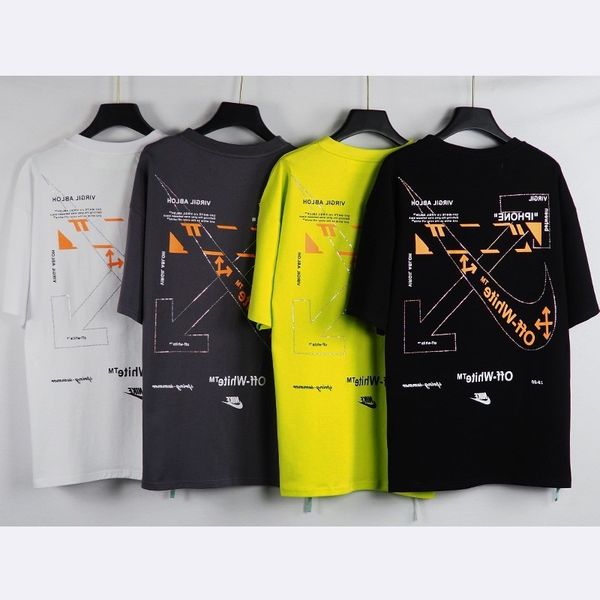 off spring and summer new student owhite hand-painted co branded lace inlaid diamond casual fashion t-shirt crew neck, White;black
off spring and summer new student owhite hand-painted co branded lace inlaid diamond casual fashion t-shirt crew neck, White;black