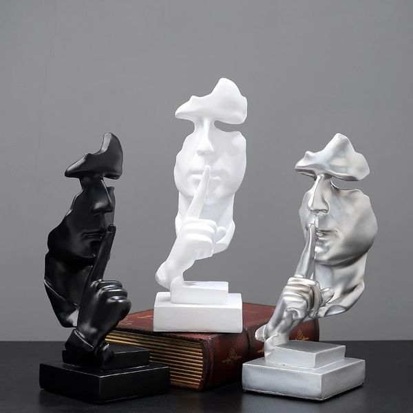 decorative objects & figurines nordic home abstract statue silence is gold decoration accessories arts deskornaments birthday christmas
decorative objects & figurines nordic home abstract statue silence is gold decoration accessories arts deskornaments birthday christmas