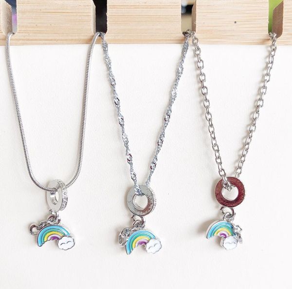 pendant necklaces 1pcs fashion alloy rainbow necklace girls children chain jewelry gifts, Silver
pendant necklaces 1pcs fashion alloy rainbow necklace girls children chain jewelry gifts, Silver
