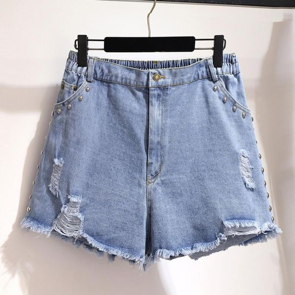 Plus Size Pants Women's Bottoms 2021 Summer Blue Color Thin Denim Shorts Ripped Holes Beaded Straight For Women 4xl 5xl 6xl, Black
Plus Size Pants Women's Bottoms 2021 Summer Blue Color Thin Denim Shorts Ripped Holes Beaded Straight For Women 4xl 5xl 6xl, Black