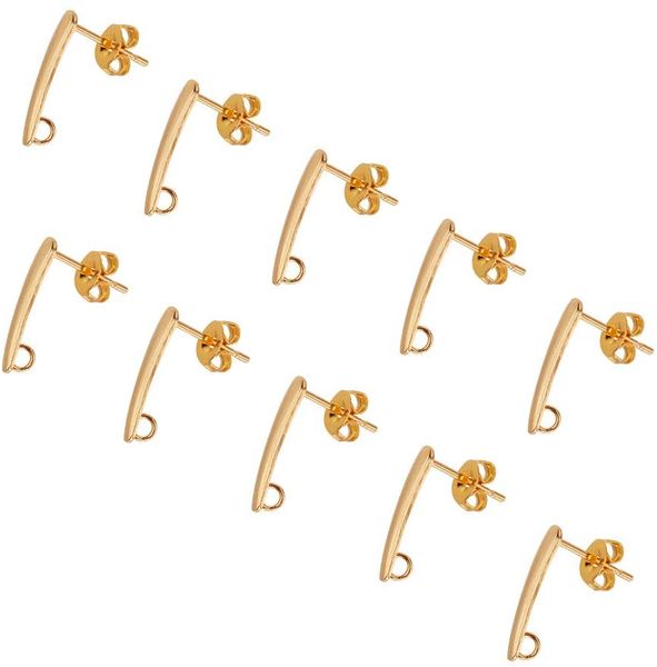 10 pairs 304 stainless steel stud earring rectangle ear studs findings bar pierced for jewelry making 15x3x1mm, hole 1.8mm, White
10 pairs 304 stainless steel stud earring rectangle ear studs findings bar pierced for jewelry making 15x3x1mm, hole 1.8mm, White