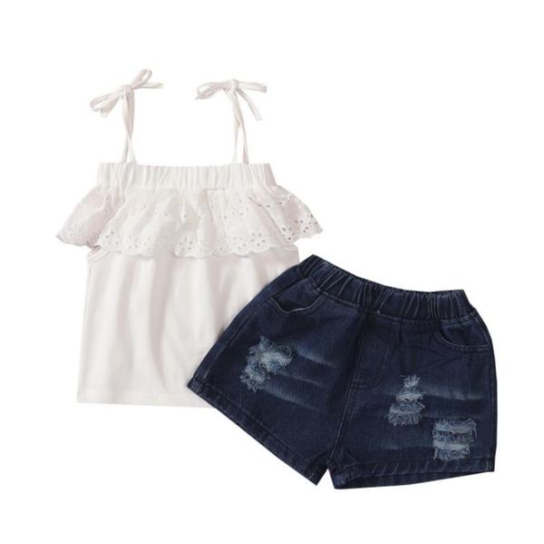 children's clothes baby kids summer 2pcs toddler girls sleeveless solid color tank mini ruffle skirt set clothing sets, White
children's clothes baby kids summer 2pcs toddler girls sleeveless solid color tank mini ruffle skirt set clothing sets, White