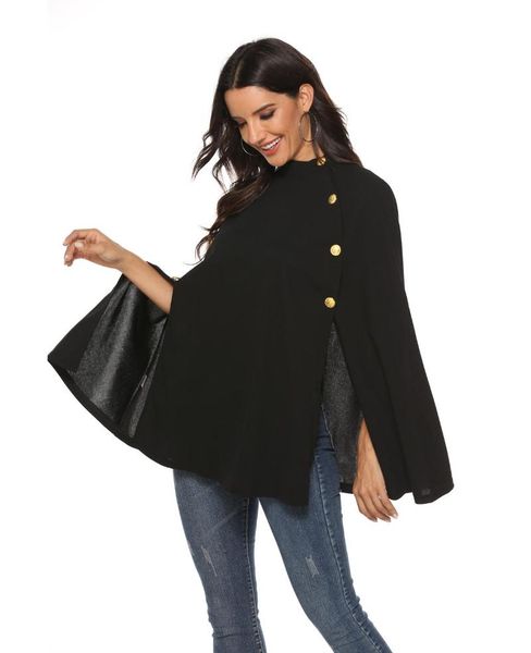 women's trench coats 2021 american style stand-up collar double-breasted sleeveless volleyed cape solid color windbreaker, Tan;black
women's trench coats 2021 american style stand-up collar double-breasted sleeveless volleyed cape solid color windbreaker, Tan;black