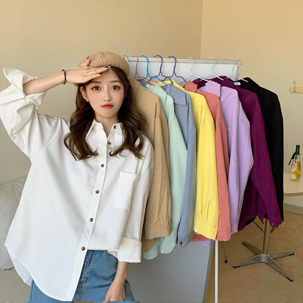 women's knits & tees spring 2021 style loose retro hong kong solid color shirt female design non-mainstream bandage dress ins trendy, White
women's knits & tees spring 2021 style loose retro hong kong solid color shirt female design non-mainstream bandage dress ins trendy, White