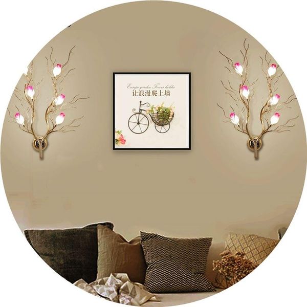 wall lamps nordic creative personality rose lamp living room background warm bedroom bedside art lighting 
wall lamps nordic creative personality rose lamp living room background warm bedroom bedside art lighting