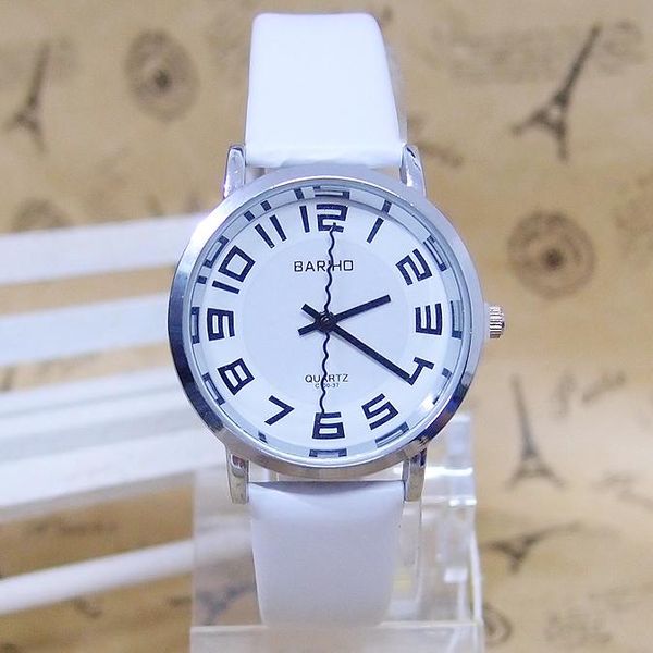 wristwatches s bariho brand leather strap watch women men military dress quartz relogio feminino c-100, Slivery;brown