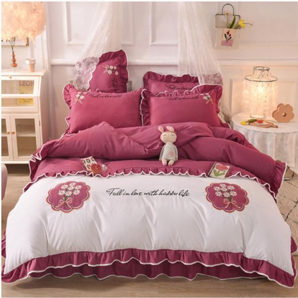 bedding sets northern europe set luxury ruffle cotton princess duvet cover bedspreads and pillowcases bed comforter king
bedding sets northern europe set luxury ruffle cotton princess duvet cover bedspreads and pillowcases bed comforter king