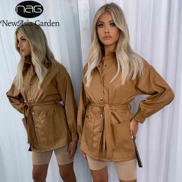 newasia trench coat for women belt pocket buttons high waist windbreaker woman black casual leather jacket fashion streetwear 210413, Tan;black
newasia trench coat for women belt pocket buttons high waist windbreaker woman black casual leather jacket fashion streetwear 210413, Tan;black