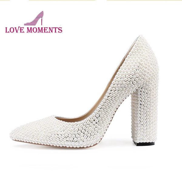 white pearl bride wedding party shoes mother of the pointed toe customized evening club pumps thick heel prom dress, Black
white pearl bride wedding party shoes mother of the pointed toe customized evening club pumps thick heel prom dress, Black