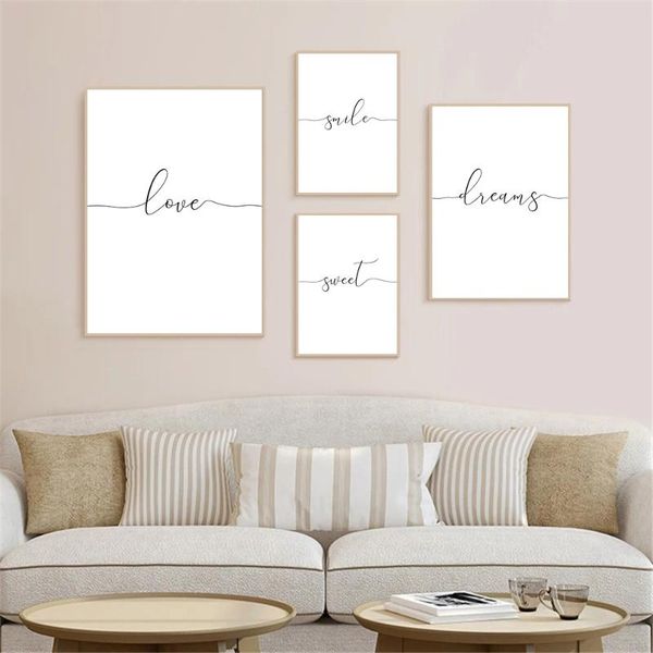 paintings nordic style art poster love dreams smile sweet quotes canvas painting minimalist wall print pictures living room home decor
paintings nordic style art poster love dreams smile sweet quotes canvas painting minimalist wall print pictures living room home decor