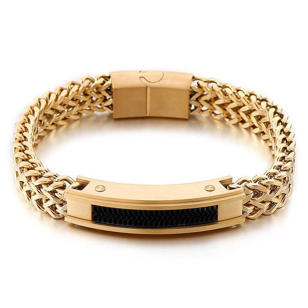 charm bracelets trendy stainless steel square chain men bracelet punk motorcycle braided magnet buckle for jewelry can engraved, Golden;silver
charm bracelets trendy stainless steel square chain men bracelet punk motorcycle braided magnet buckle for jewelry can engraved, Golden;silver