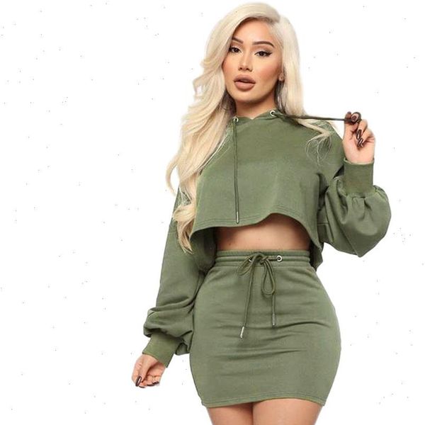 spring autumn two piece skirt womens tracksuits set hooded long sleeve sweatshirt crop and mini casual club 2 outfits, Gray
spring autumn two piece skirt womens tracksuits set hooded long sleeve sweatshirt crop and mini casual club 2 outfits, Gray