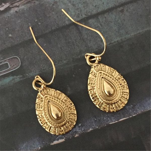 dangle & chandelier 2021 vintage drop earrings antique gold and rodium color textured surface water shape bohemian fashion gift, Silver
dangle & chandelier 2021 vintage drop earrings antique gold and rodium color textured surface water shape bohemian fashion gift, Silver