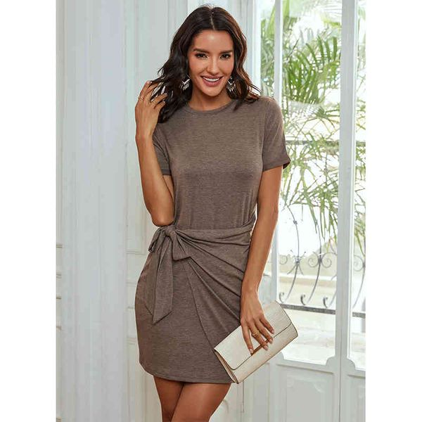 women knitted short-sleeve lace up slim dress spring summer new ladies fashion solid color round neck bodycon mini dresses 210416, Black;gray
women knitted short-sleeve lace up slim dress spring summer new ladies fashion solid color round neck bodycon mini dresses 210416, Black;gray