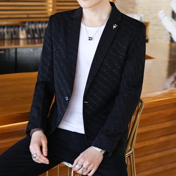 slim fit stylish men suit wedding office mens casual blazer jacket windbreaker harajuku ropa hombre wear by50xx men's suits & blazers, White;black
slim fit stylish men suit wedding office mens casual blazer jacket windbreaker harajuku ropa hombre wear by50xx men's suits & blazers, White;black