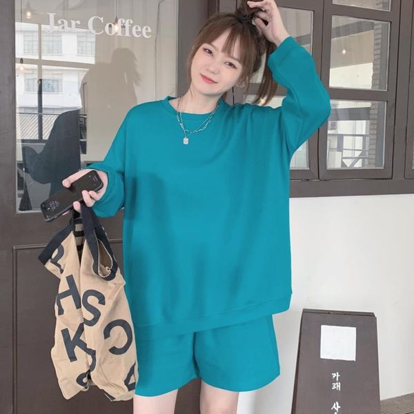 women's tracksuits two piece outfits for women fall clothes long sleeve hoodies and shorts solid suit lounge wear autumn 90s student se, Gray
women's tracksuits two piece outfits for women fall clothes long sleeve hoodies and shorts solid suit lounge wear autumn 90s student se, Gray