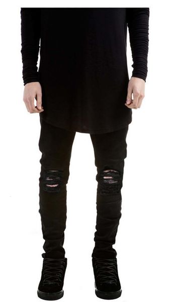 mens casual jeans fashional runway denim pants knee holes hiphop washed mid waist high quality, Blue
mens casual jeans fashional runway denim pants knee holes hiphop washed mid waist high quality, Blue
