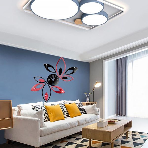 wall clocks 3d diy mirror sticker clock flower modern design black red lotus watch mural reloj adhesivo de pared living room home decor
wall clocks 3d diy mirror sticker clock flower modern design black red lotus watch mural reloj adhesivo de pared living room home decor