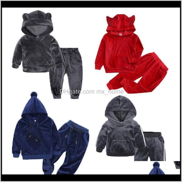 baby clothing baby maternity drop delivery 2021 golden veet 20 design winter casual solid outsuits thickening hoodies pants twopiece sets ki, White
baby clothing baby maternity drop delivery 2021 golden veet 20 design winter casual solid outsuits thickening hoodies pants twopiece sets ki, White
