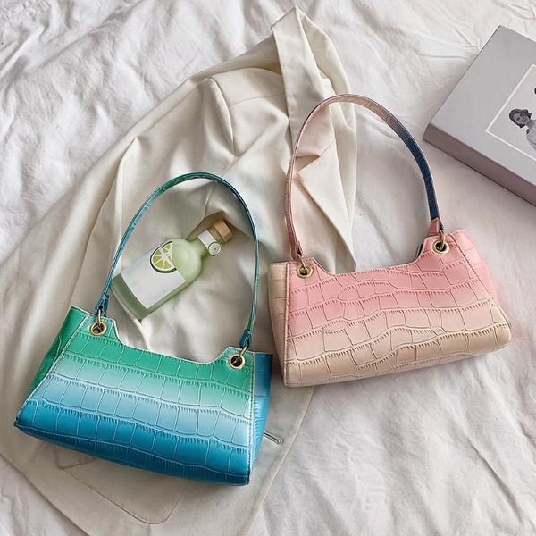 fashion women alligator pattern shoulder bag leisure elegant ladies large underarm bags gradient color pu leather handbags 2021 cross body
fashion women alligator pattern shoulder bag leisure elegant ladies large underarm bags gradient color pu leather handbags 2021 cross body