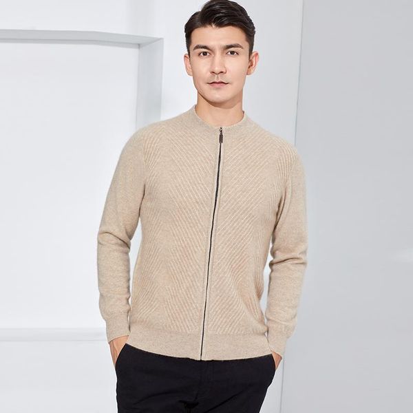 men's sweaters autumn and winter 100% cashmere sweater men's cardigan half-high-necked zipper coat business, White;black
men's sweaters autumn and winter 100% cashmere sweater men's cardigan half-high-necked zipper coat business, White;black