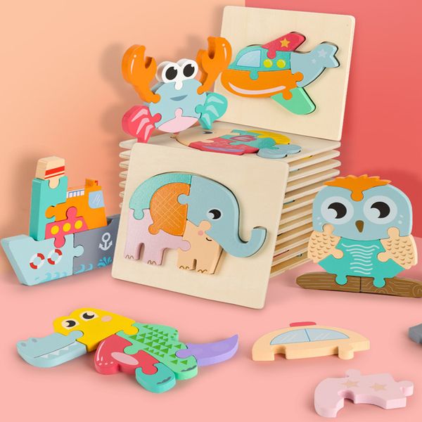 Baby Cartoon Wooden Puzzle Toys Animal Car Cognition 3D Jigsaw Toys for Kids Intelligence Early Learning Educational Toy#38
Baby Cartoon Wooden Puzzle Toys Animal Car Cognition 3D Jigsaw Toys for Kids Intelligence Early Learning Educational Toy#38