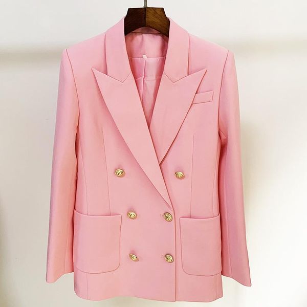 women's suits & blazers design pink long blazer women 2021 suit jacket double breasted gold button big pocket decoration loose straight, White;black
women's suits & blazers design pink long blazer women 2021 suit jacket double breasted gold button big pocket decoration loose straight, White;black
