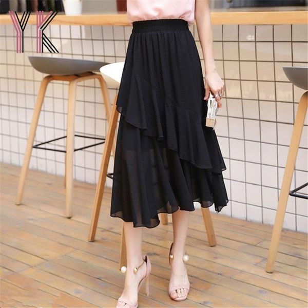 skirts black irregular ruffle chiffon pleated midi summer aesthetic elegant 2021 elastic high waist korean fashion saia
skirts black irregular ruffle chiffon pleated midi summer aesthetic elegant 2021 elastic high waist korean fashion saia