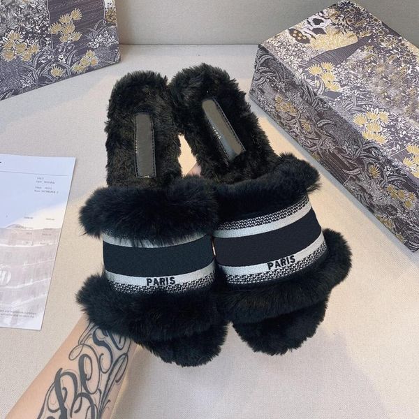 2021 winter womens slippers toe shoes slide flip flops plush rabbit fur fashion slipper indoor warm leather rubber wood, Black
2021 winter womens slippers toe shoes slide flip flops plush rabbit fur fashion slipper indoor warm leather rubber wood, Black