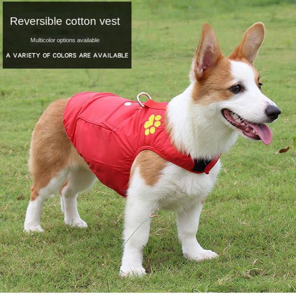 pet dog clothes, thickened double-sided winter coat for medium and large dogs in autumn winter, can wear cold-proof warm vest apparel
pet dog clothes, thickened double-sided winter coat for medium and large dogs in autumn winter, can wear cold-proof warm vest apparel