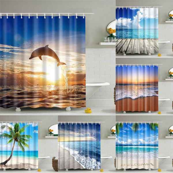 hawaiian seaside resort scenery shower curtains waterproof polyester bathroom curtain with hooks 180x180cm
hawaiian seaside resort scenery shower curtains waterproof polyester bathroom curtain with hooks 180x180cm