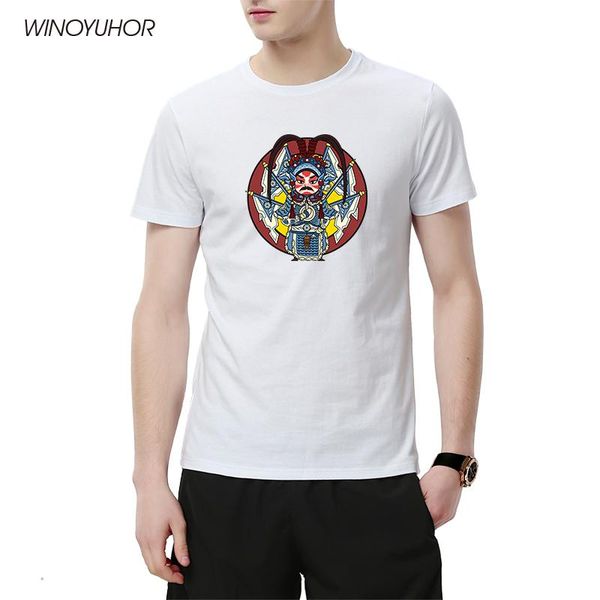 men's t-shirts peking beijing opera print t-shirt summer cotton o-neck short sleeve mens t shirt chinese style drama actor clothing, White;black
men's t-shirts peking beijing opera print t-shirt summer cotton o-neck short sleeve mens t shirt chinese style drama actor clothing, White;black