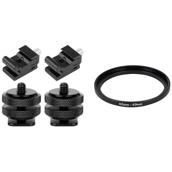 self-repairing cameras 46 mm to 49 in step up filter adapter with 4 pack shoe cold mount 1/4 inch lens adapters & mounts
self-repairing cameras 46 mm to 49 in step up filter adapter with 4 pack shoe cold mount 1/4 inch lens adapters & mounts