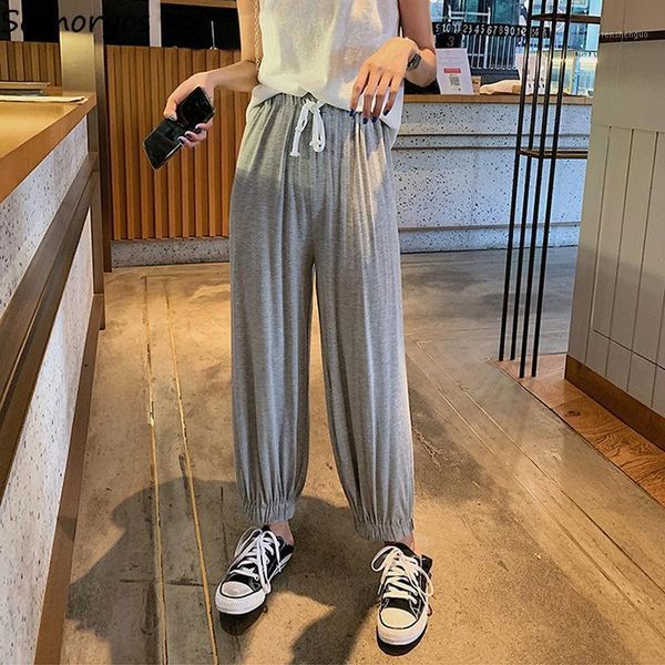 casual pants women summer loose ankle-length modal harem drawstring high waist solid korean style trendy streetwear chic ladies women's, Black;white
casual pants women summer loose ankle-length modal harem drawstring high waist solid korean style trendy streetwear chic ladies women's, Black;white