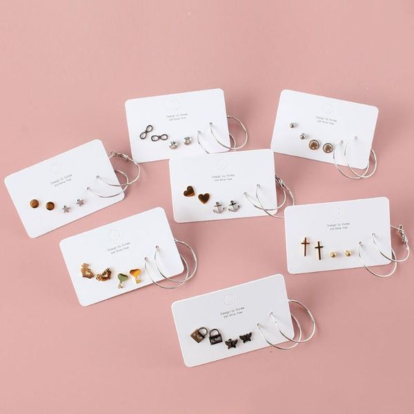 stud 3 pairs/set stainless steel needle micro inlaid short earrings nnails femininity wild simple three-piece, Golden;silver
stud 3 pairs/set stainless steel needle micro inlaid short earrings nnails femininity wild simple three-piece, Golden;silver